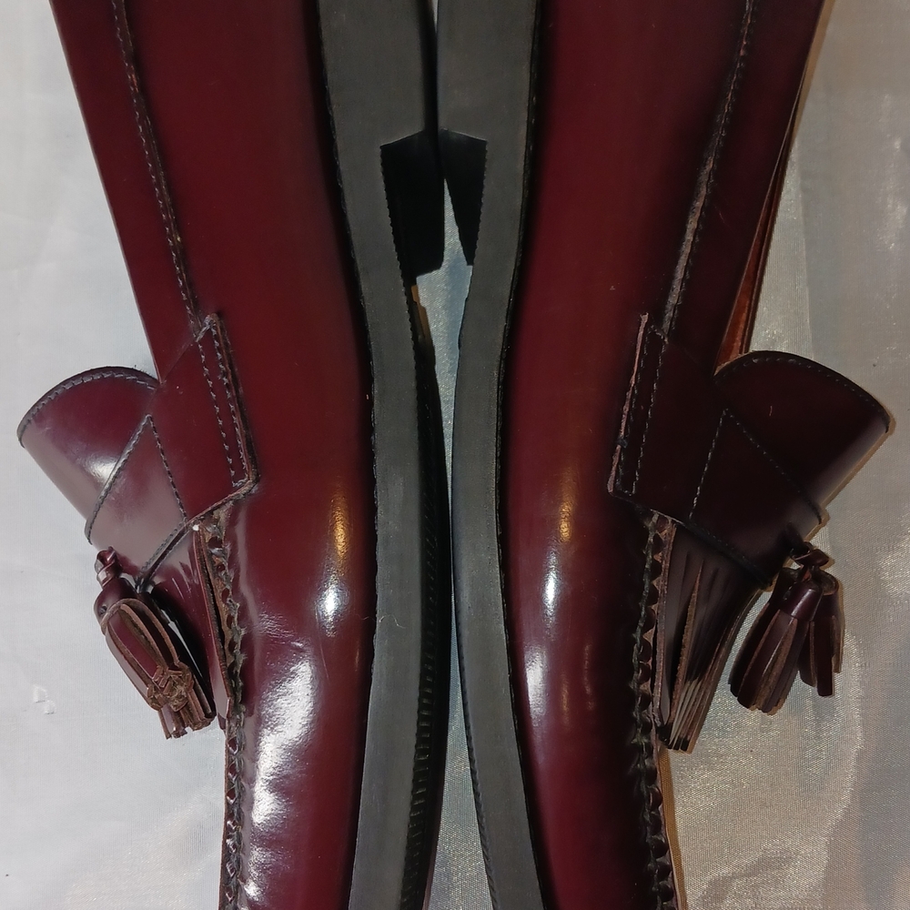 "Rockport" Men's Burgundy, Leather, Tassel Loafers Size 12W - Picture 11 of 15